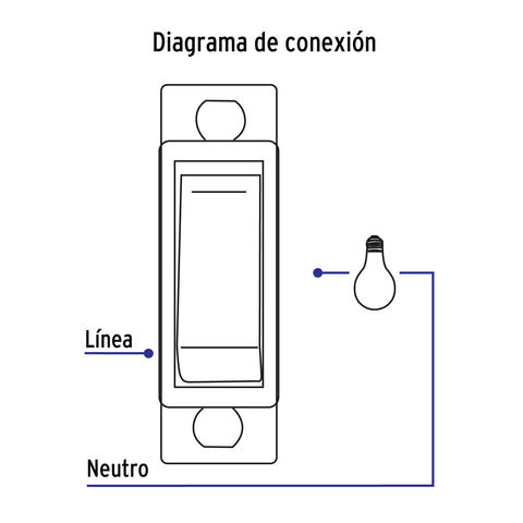 Placa armada con interruptor sencillo, línea Económica | PA-APSE-E | 46386