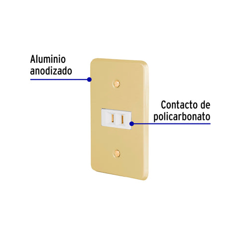 Placa armada con contacto polarizado, línea Económica | PA-CO-E | 46387