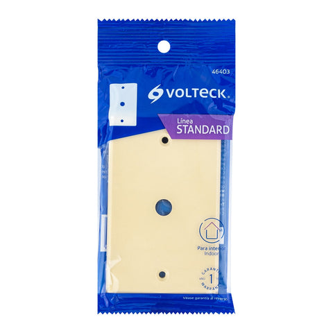 Placa de ABS pasacable, Standard, marfil, Volteck | PPAN-S | 46403