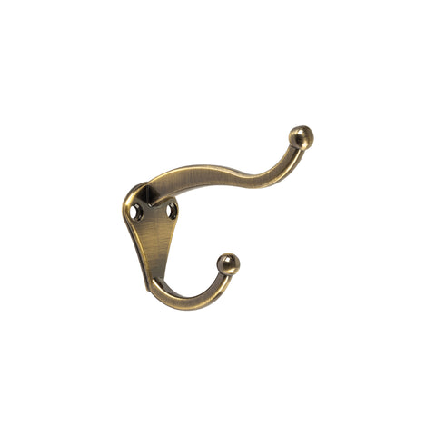 Gancho tipo perchero sombrero y abrigo, 4cm, latón, HERMEX | PEPU-32 | 46405