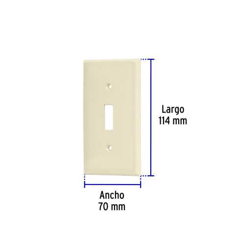 Placa de ABS para interruptor vertical, Standard, marfil | PPAP-S | 46415