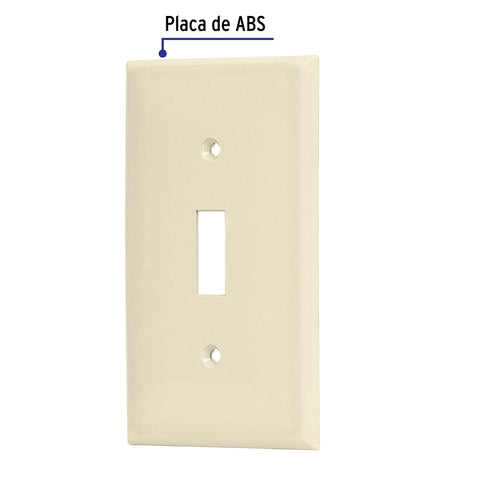 Placa de ABS para interruptor vertical, Standard, marfil | PPAP-S | 46415