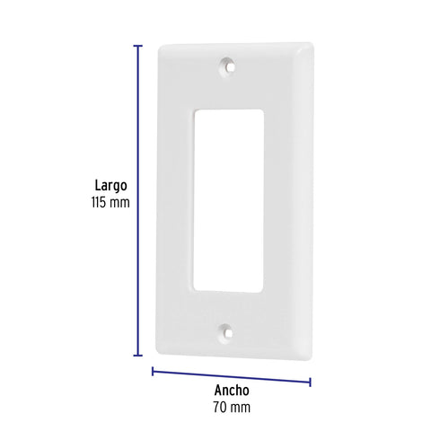Placa 1 ventana, de policarbonato, línea Classic, Volteck | PPSE-CL | 46418