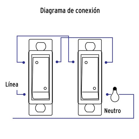 Interruptor de 3 vías, línea Económica, Volteck | APSE-EE | 46440