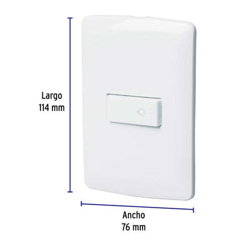 Placa armada con timbre, blanco, línea Italiana., Volteck | PA-TI-IB | 46465