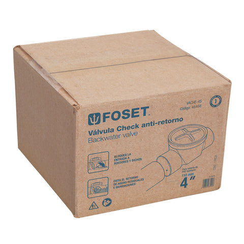 Válvula antirretorno de ABS de 4', FOSET | VACHE-4S | 46468