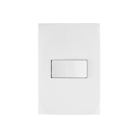 Placa armada con interruptor sencillo, línea Oslo, blanco | PA-APSE-OB | 46492