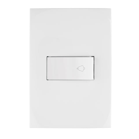 Placa armada con timbre, línea Oslo, color blanco, Volteck | PA-TI-OB | 46498