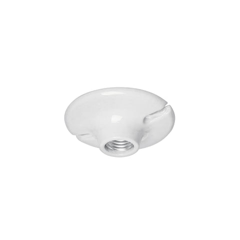 Portalámpara de porcelana, 4-1/2', redonda, Volteck | POPO-18 | 46524