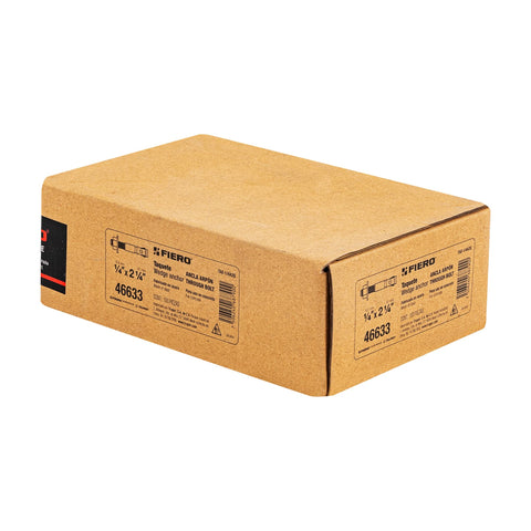 Caja con 100 taquetes arpón de 1/4' x 2-1/4', FIERO | TAE-1/4A2G | 46633
