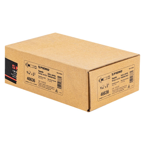 Caja con 100 taquetes arpón de 5/16' x 2', FIERO | TAE-5/16A1G | 46636