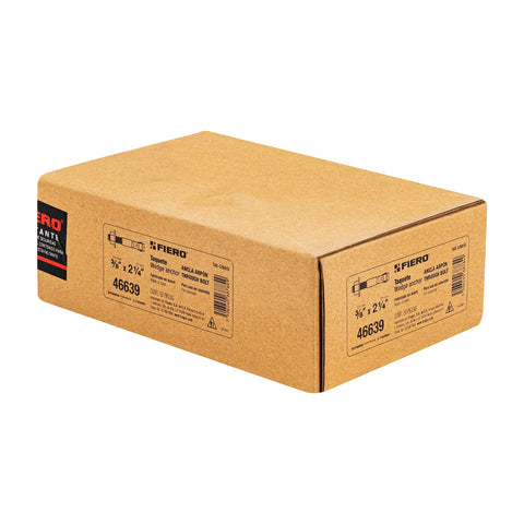 Caja con 50 taquetes arpón de 3/8' x 2-1/4', FIERO | TAE-3/8A1G | 46639