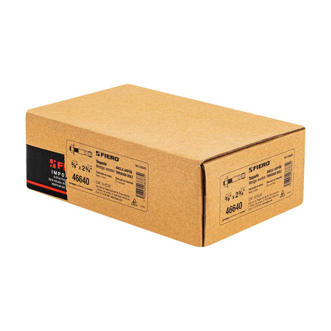 Caja con 50 taquetes arpón de 3/8' x 2-3/4', FIERO | TAE-3/8A2G | 46640