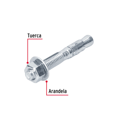 Caja con 25 taquetes arpón de 1/2' x 3-3/4', FIERO | TAE-1/2A2G | 46646