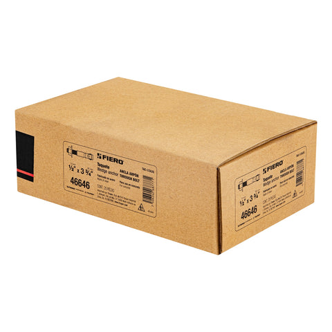 Caja con 25 taquetes arpón de 1/2' x 3-3/4', FIERO | TAE-1/2A2G | 46646