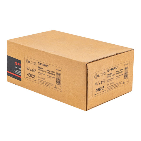 Caja con 25 taquetes arpón de 5/8' x 4-1/2', FIERO | TAE-5/8A2G | 46652