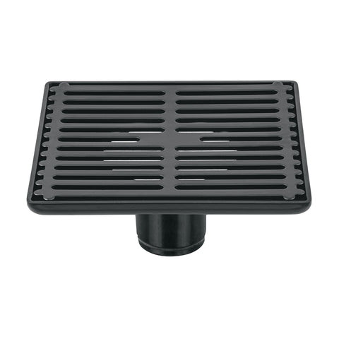 Resumidero cuadrado 6' x 6', acero inoxidable, negro, AQUA | RS-702M | 46689