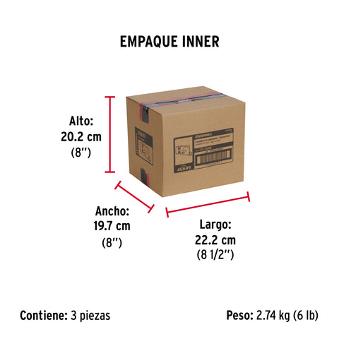 Cerradura sobreponer izq instalafácil, llave puntos, blíster | CS-75IQB | 46699