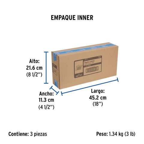Regadera cuadrada 8', ABS, sin brazo, cromo, AQUA | R-405S | 46737