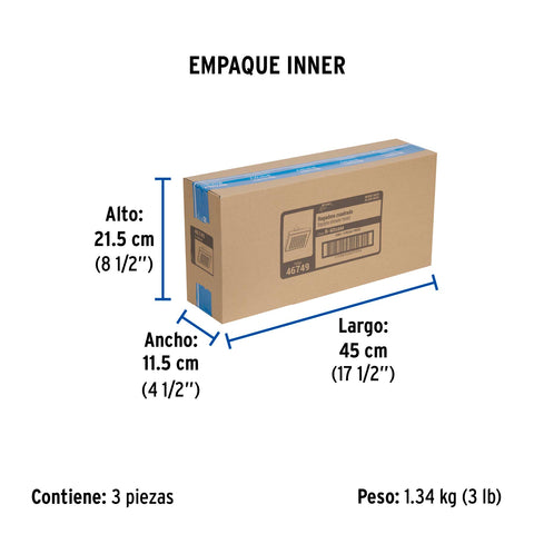 Regadera cuadrada 8', ABS, sin brazo, negro, AQUA | R-405SM | 46749