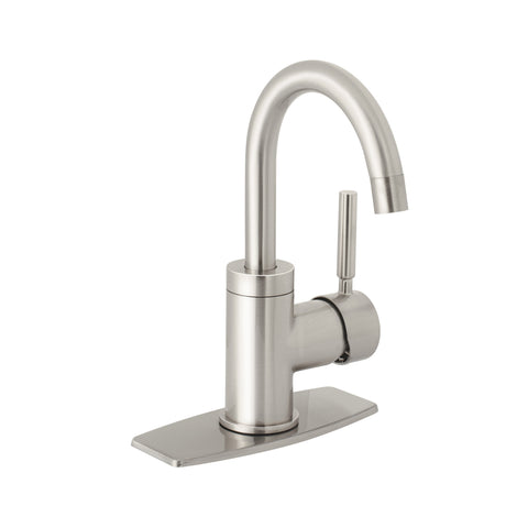 Monomando corto para lavabo, satín, FOSET TÚBIG | TBM-45N | 46763