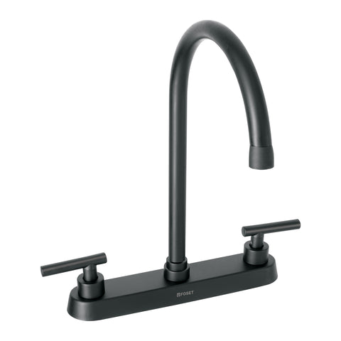Mezcladora para fregadero,manerales palanca,negro mate TÚBIG | TBF-82M | 46773