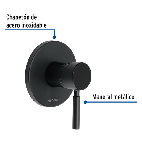 Monomando para regadera, negro, TÚBIG | TBM-71M | 46791
