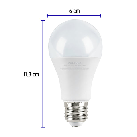 Lámpara LED A19 12 W (equiv. 75W) luz de día blíster Volteck | LED-75F | 46860