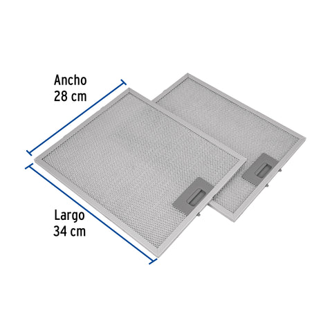Juego de 2 filtros de aluminio para campana CAME-60 | FILM-C60 | 46898