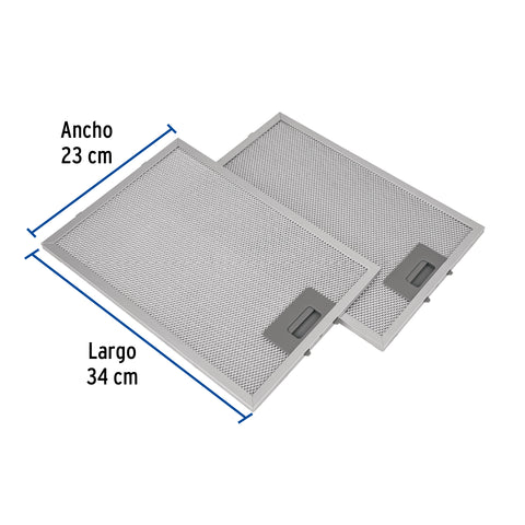 Juego de 2 filtros de aluminio para campana CAME-50 | FILM-C50 | 46899