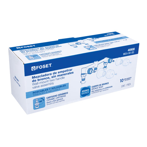 Mezcladora empotrar, 1/4 vuelta, s/manerales, FOSET | MEA-90-BS | 46908