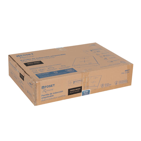 Parrilla inducción empotrable 30cm, 2 quem, vidrio, RIVIERA | PAE-302NI | 46917