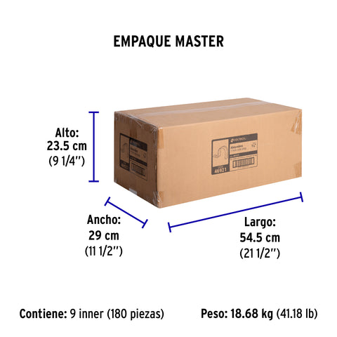 Bolsa c/10 abrazaderas tipo uña 3/4' p/tubo pared delgada | AU-3/4 | 46921