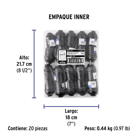 Portalámpara de baquelita, sencillo a granel, Volteck | POBA-10G | 47040