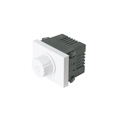 Dimmer giratorio, 1.5 módulos, línea Española, color blanco | DIM15-EB | 47054