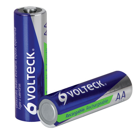 Blíster con 2 pilas recargables AA larga duración, 2500 mAh | RE-AA | 47204