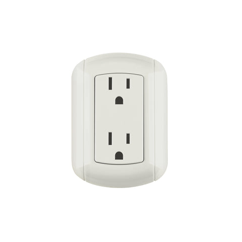 Contacto de sobreponer dúplex 2 polos+ tierra, ABS, Volteck | COSO-DA-2 | 47350
