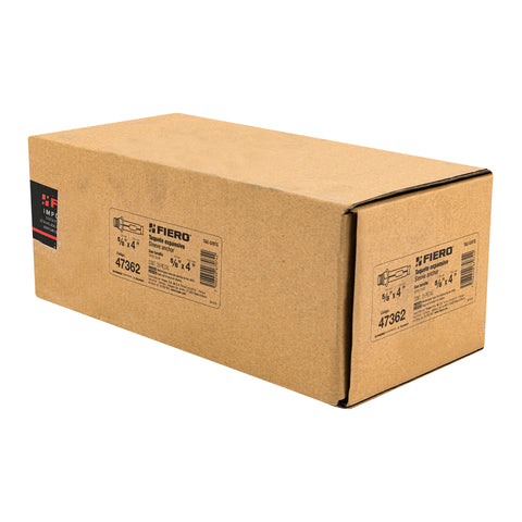 Caja con 25 taquetes expansivos de 5/8' con tornillo, FIERO | TAE-5/8TG | 47362