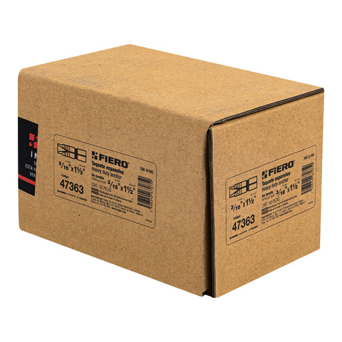 Caja con 100 taquetes expansivos de 3/16' sin tornillo FIERO | TAE-3/16G | 47363
