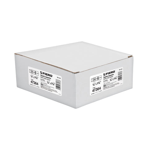 Caja con 100 taquetes expansivos de 1/4' sin tornillo, FIERO | TAE-1/4G | 47364