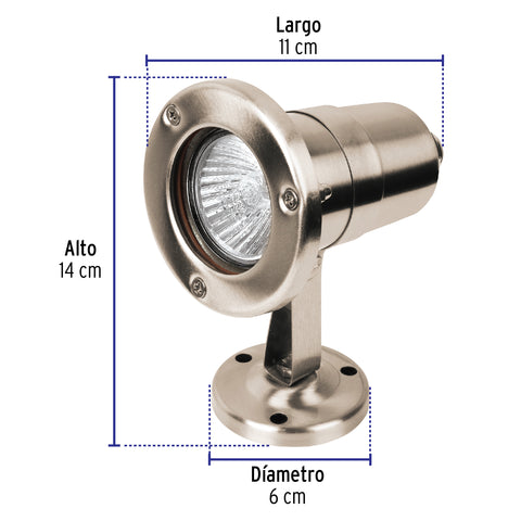 Sobrepuesto exterior, cilíndrico, spot, 1xMR16GU5.3, Volteck | SOB-701S | 47393