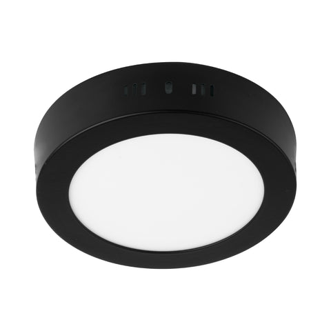 Luminario LED plafón 6W 6500K, redondo, negro, VOLTECK | PLA-223L | 47395