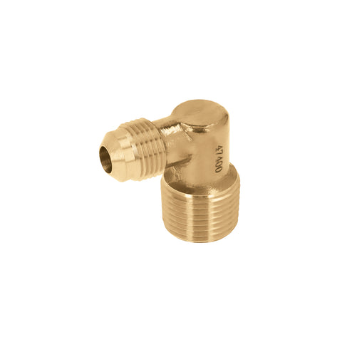 Codo terminal a 90° de latón 3/8 x 1/2', FOSET | CLG-511 | 47400