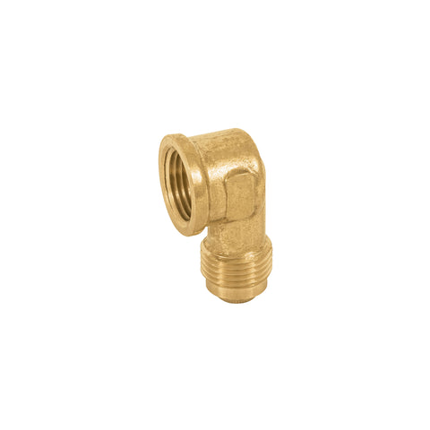 Codo para estufa a 90° de latón de 3/8 x 3/8', FOSET | CLG-521 | 47403