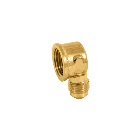 Codo para estufa a 90° de latón de 3/8 x 1/2', FOSET | CLG-522 | 47404