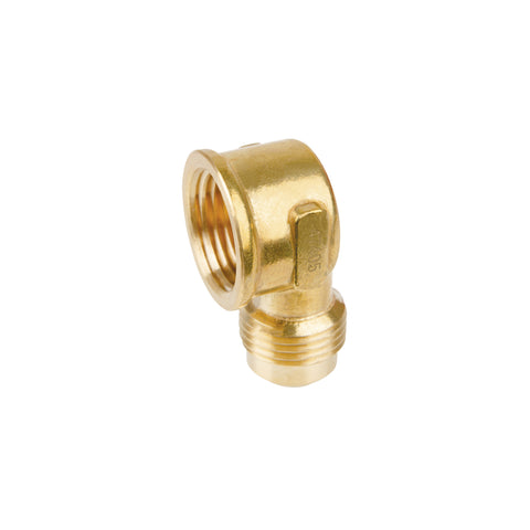 Codo para estufa a 90° de latón de 1/2 x 1/2', FOSET | CLG-523 | 47405