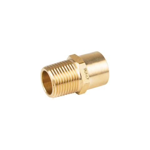 Conector NPT soldable de latón, 1/2' X 3/8', FOSET | CLG-656 | 47456