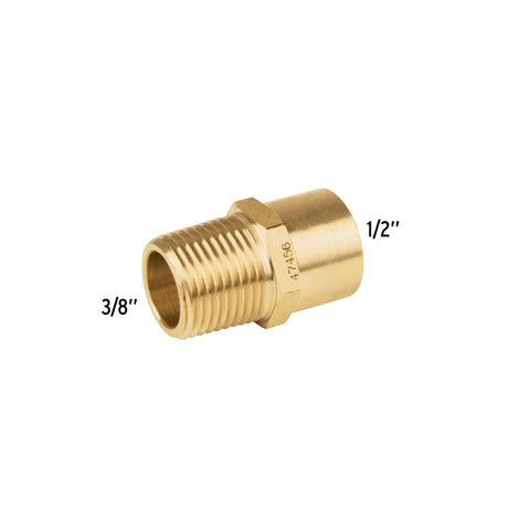 Conector NPT soldable de latón, 1/2' X 3/8', FOSET | CLG-656 | 47456