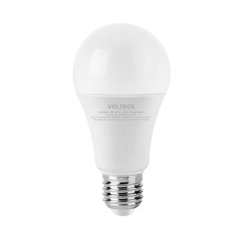 Lámpara LED A19 9 W (equiv. 60 W), luz cálida, caja, Volteck | LED-60CC | 47547