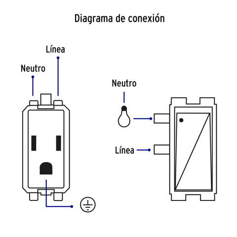 Placa armada contacto 2 interruptores,negro, línea Italiana | PA-APCO-I2N | 47592